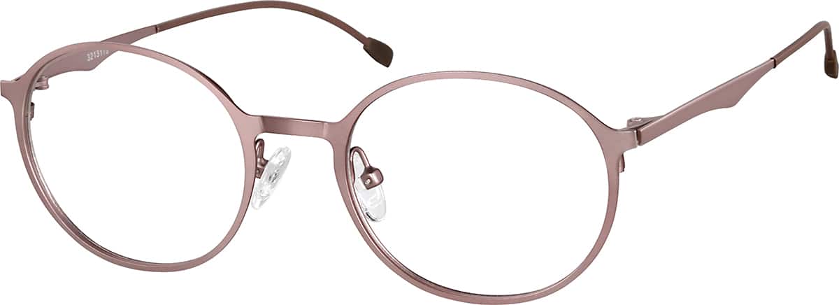 Angle view of Round Glasses 3213119 in Pink