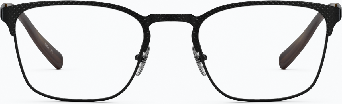 Front view of Browline Glasses 3214721 in Black
