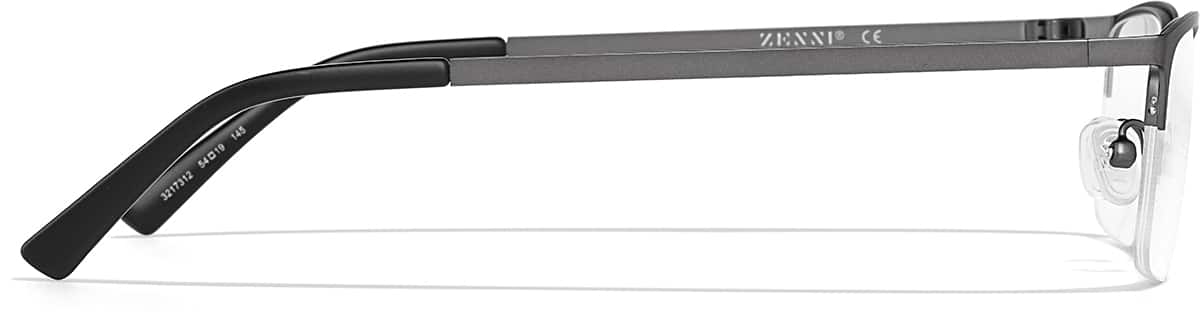 Side view of Rectangle Glasses 3217312 in Gray