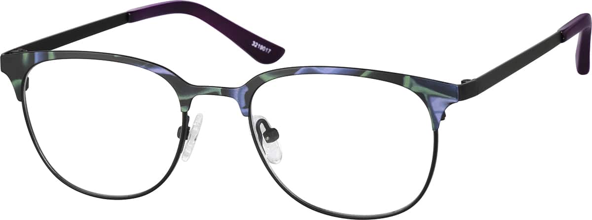 Angle view of Browline Glasses 3219017 in Cosmic
