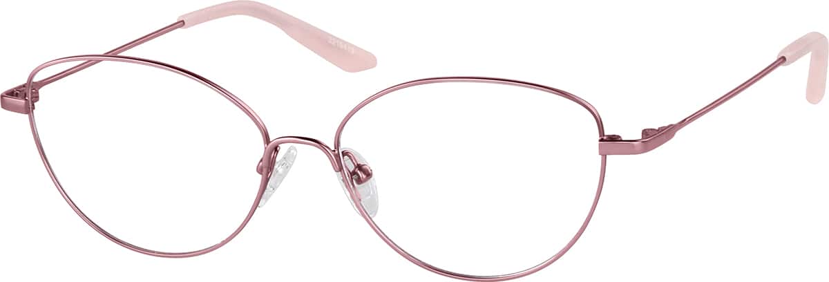 Angle view of Cat-Eye Glasses 3219419 in Pink