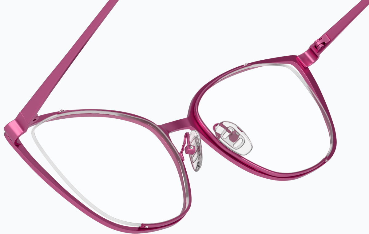 See-through view of Cat-Eye Glasses 3219527 in Pink