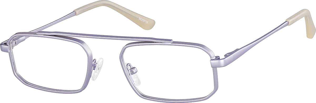 Angle view of Aviator Glasses 3220717 in Metallic Lilac
