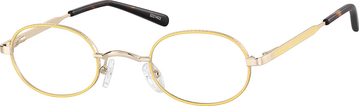 Angle view of Oval Glasses 3221422 in Sunflower
