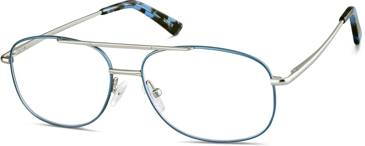 Angle view of Aviator Glasses 3228916 in Blue