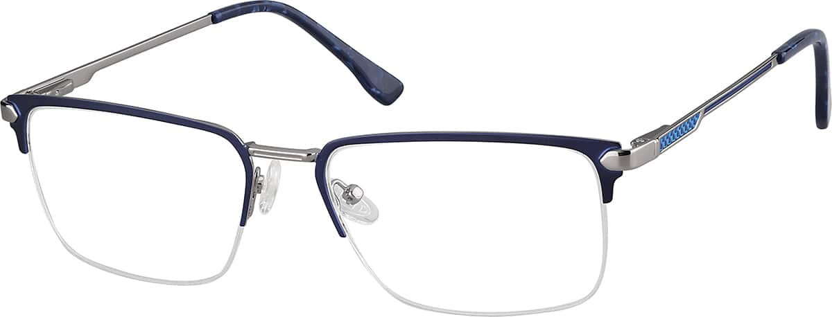 Angle view of Rectangle Glasses 3232416 in Navy