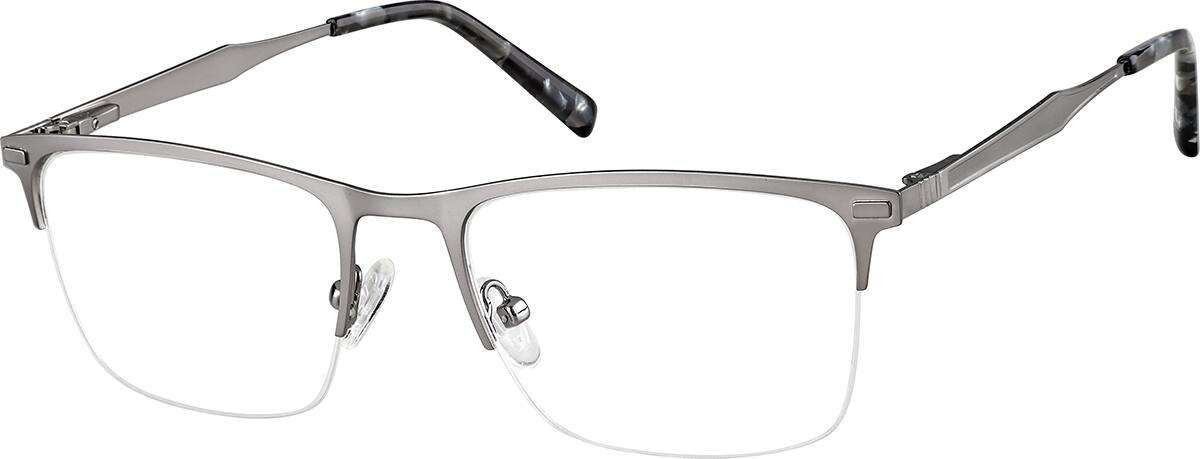 Angle view of Rectangle Glasses 3232512 in Gray