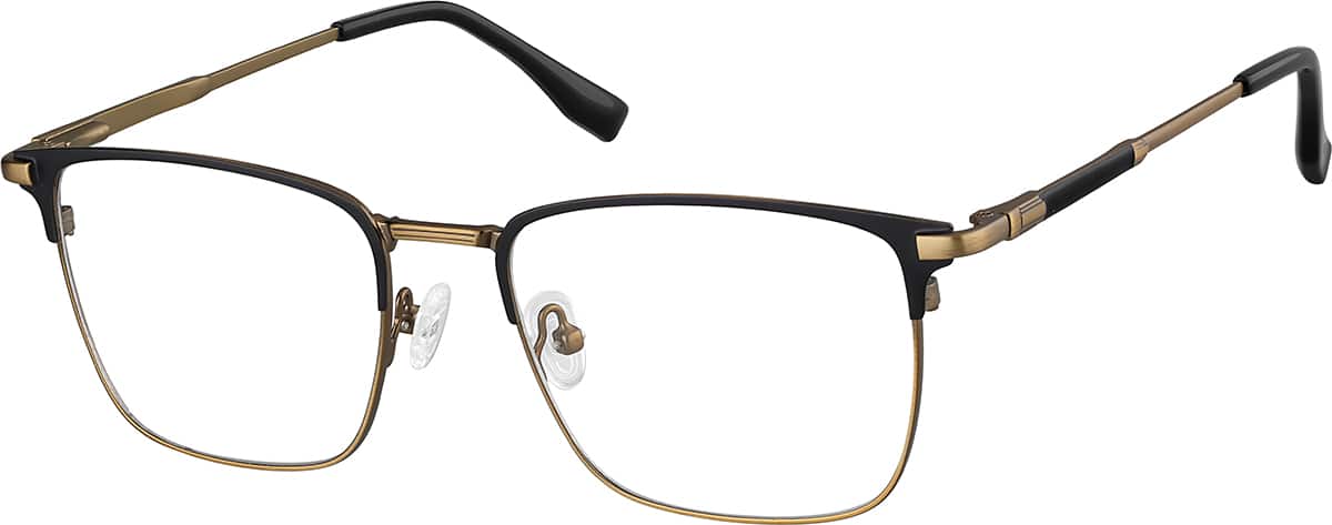 Angle view of Browline Glasses 3233815 in Brown