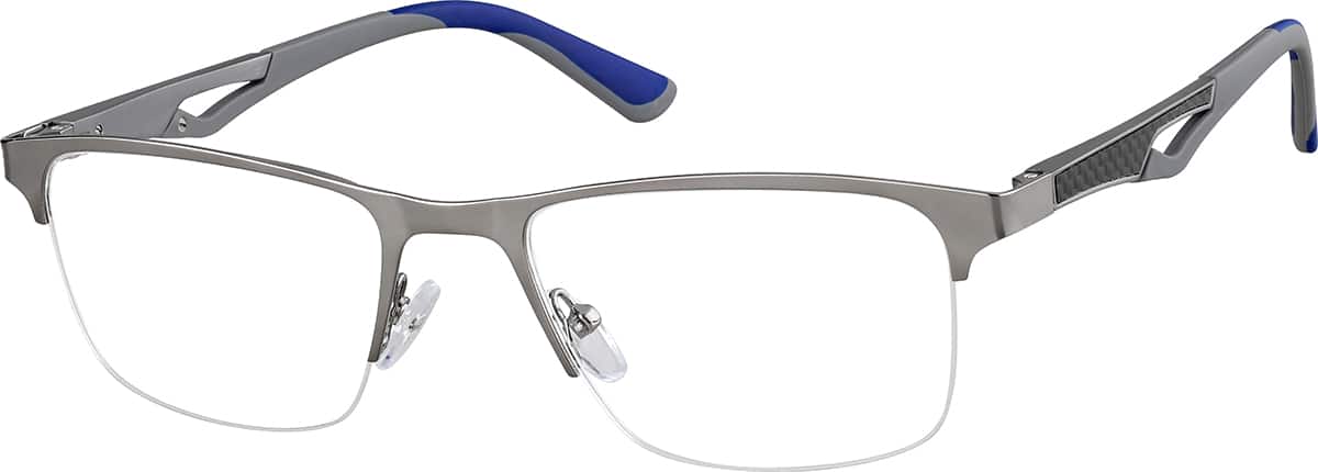 Angle view of Rectangle Glasses 3236312 in Gray