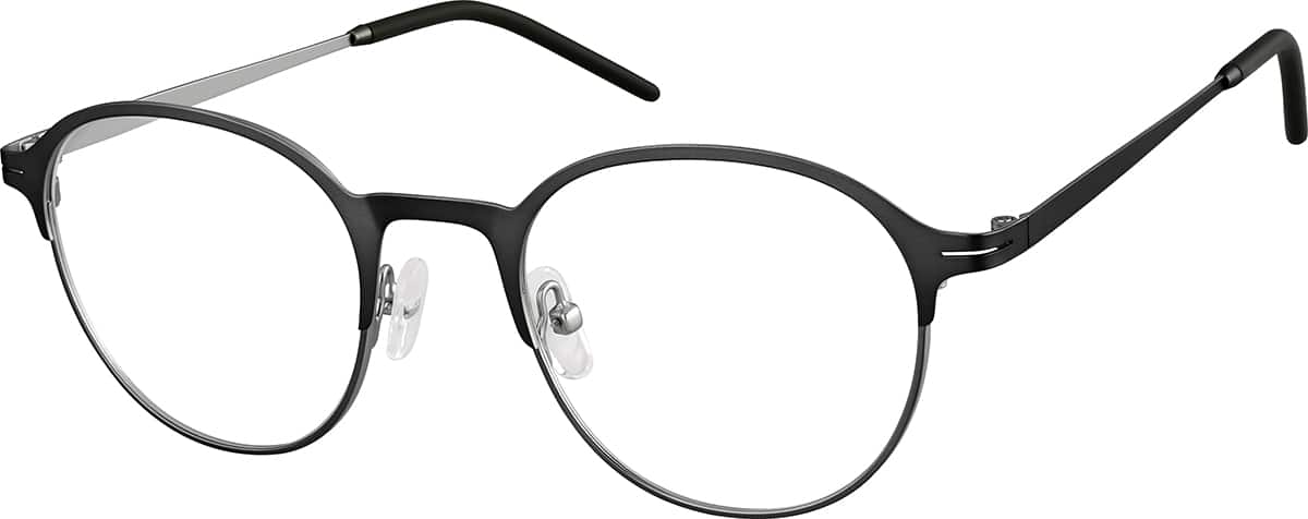 Angle view of Round Glasses 3237421 in Black
