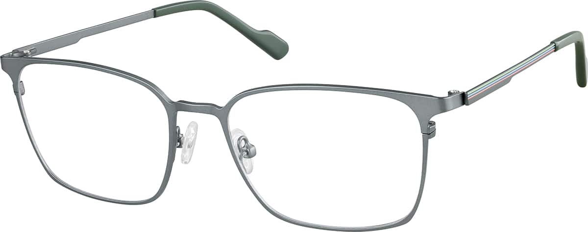 Angle view of Rectangle Glasses 3238612 in Gray