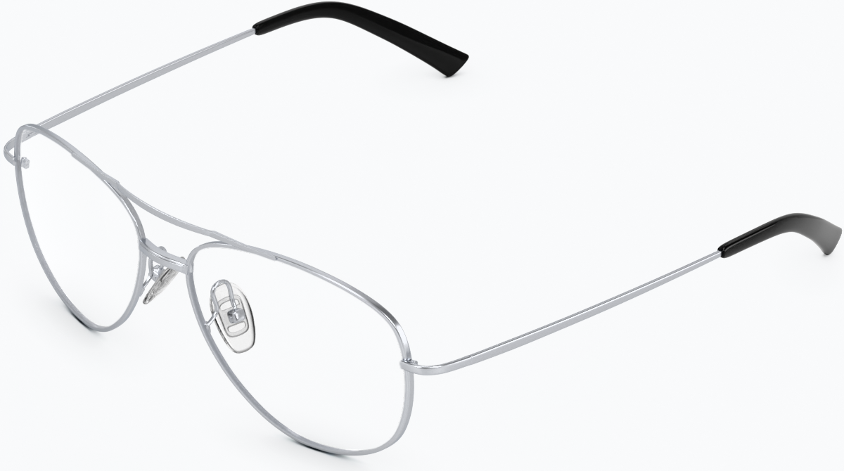 Angle view of Aviator Glasses 3239211 in Silver