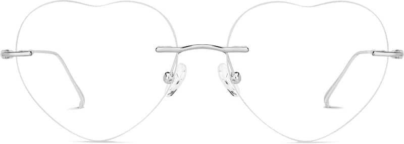 Silver Rimless Glasses