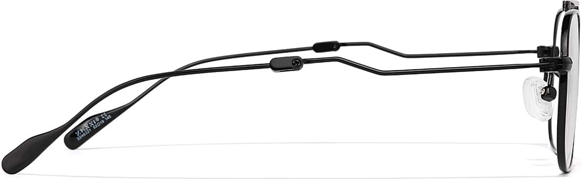 Side view of Foldable Rectangle Glasses 3246321 in Black