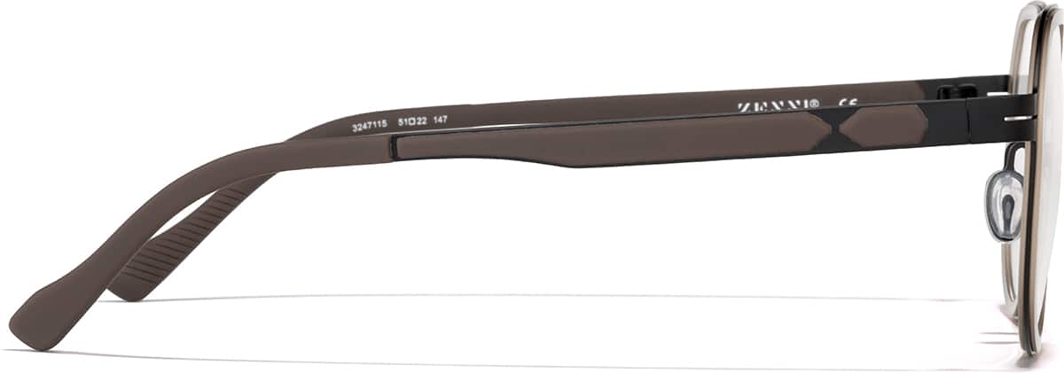 Side view of Active Geometric Glasses 3247115 in Brown