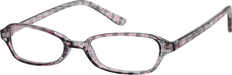 Angle view of Oval Glasses 330212 in Pattern