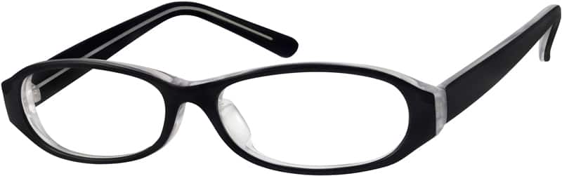 Angle view of Oval Glasses 337221 in Black