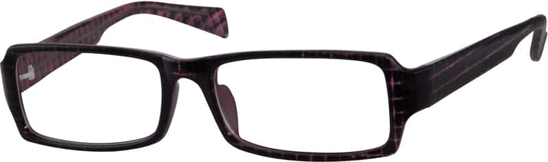 Angle view of Lentes Rectangulares 337917 in Violeta