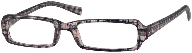 Angle view of Rectangle Glasses 338112 in Pattern