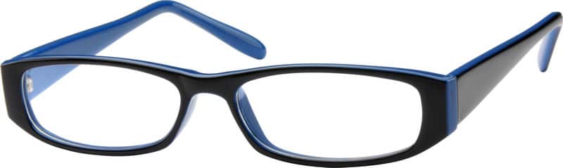Angle view of Anteojos rectangulares 338616 in Azul