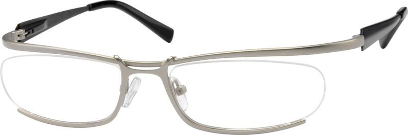 Angle view of Oval Glasses 369211 in Silver