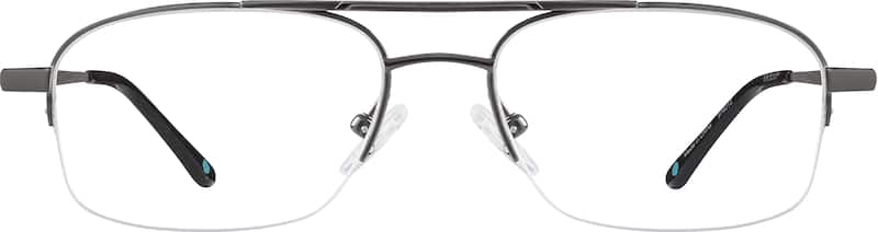 Gray Titanium Aviator Glasses