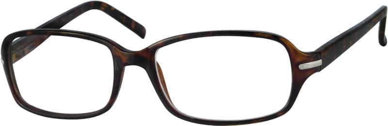 Angle view of Rectangle Glasses 385625 in Pattern