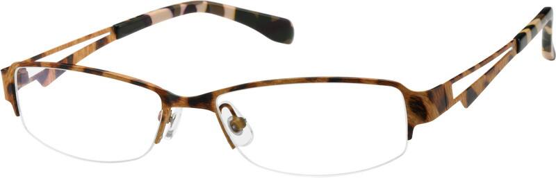 Angle view of Anteojos ovalados 403615 in Marrón