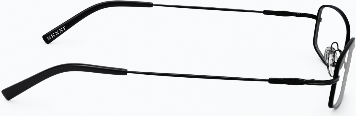 Side view of Rectangle Glasses 411521 in Black