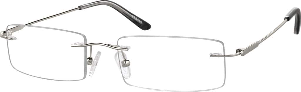 Angle view of Rimless Glasses 413111 in Silver