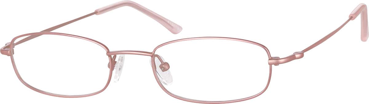 Angle view of Rectangle Glasses 419419 in Rose Gold