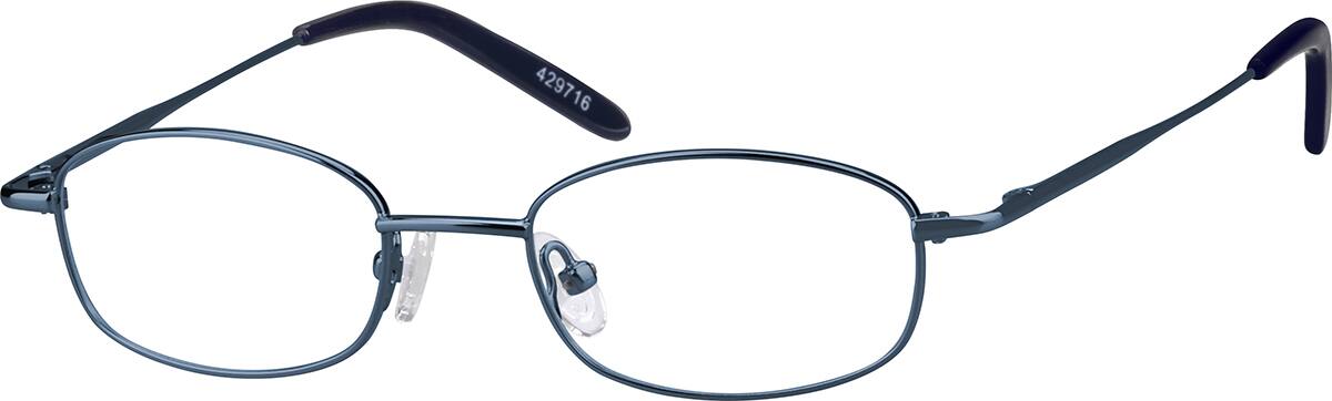 Angle view of Kids’ Rectangle Glasses 429716 in Blue