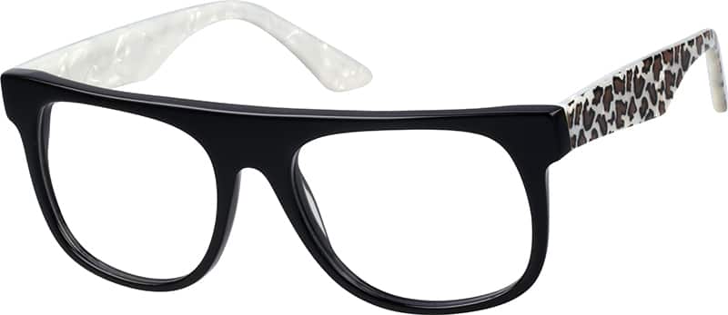 Angle view of Square Glasses 4411021 in Black