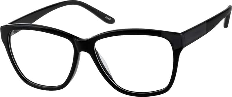 Angle view of Square Glasses 4411721 in Black
