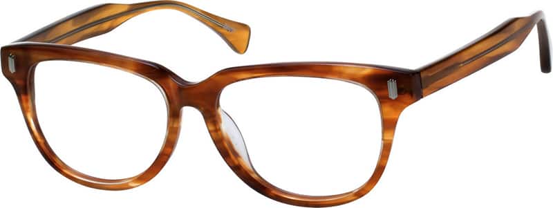 Angle view of Square Glasses 4413415 in Brown