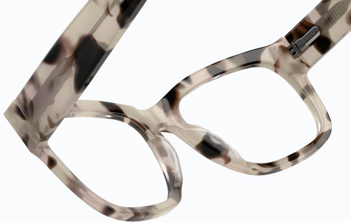 See-through view of Alamere Glasses 4413825 in Ivory Tortoiseshell