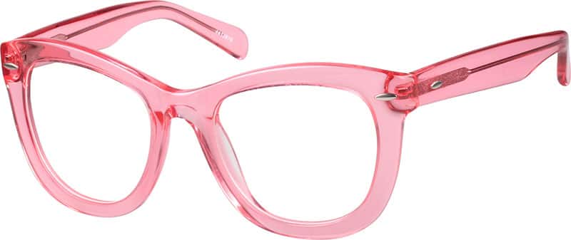 Angle view of Cat-Eye Glasses 4413919 in Pink