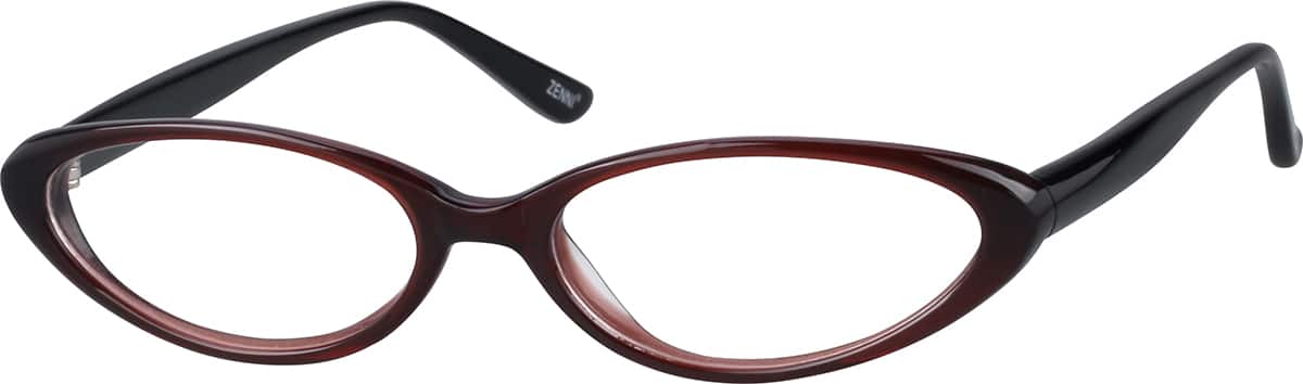 Angle view of Cat-Eye Glasses 441615 in Brown