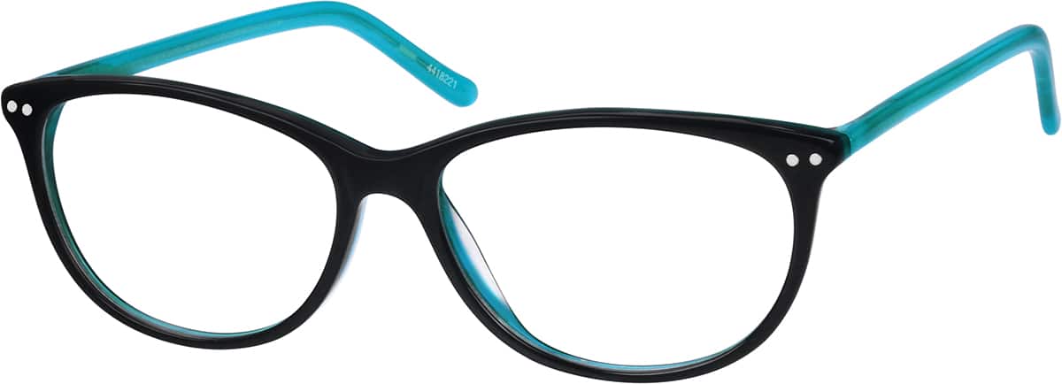 Angle view of Cat-Eye Glasses 4418221 in Black