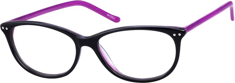Angle view of Cat-Eye Glasses 4418321 in Black