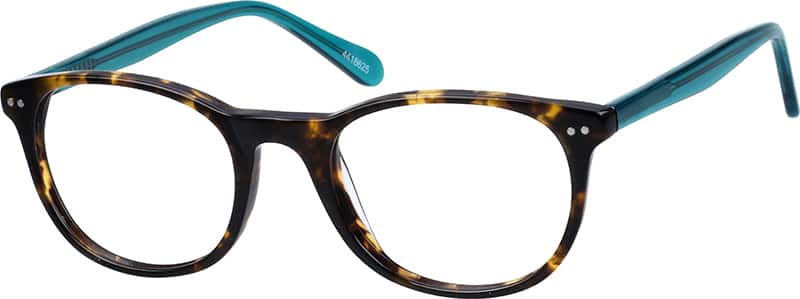 Angle view of Oval Glasses 4418625 in Tortoiseshell