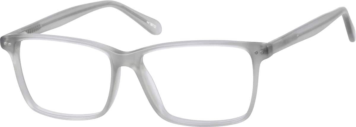 Angle view of Rectangle Glasses 4418712 in Gray
