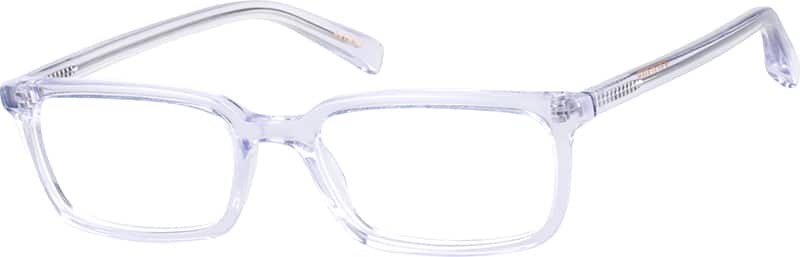 Angle view of Stone Rectangle Eyeglasses 4419523 in Clear