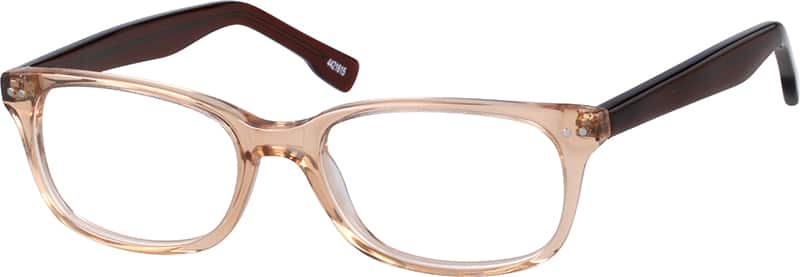 Angle view of Rectangle Glasses 4421615 in Citrine