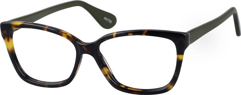 Angle view of Gafas estilo ojo de gato 4421725 in Carey tradicional