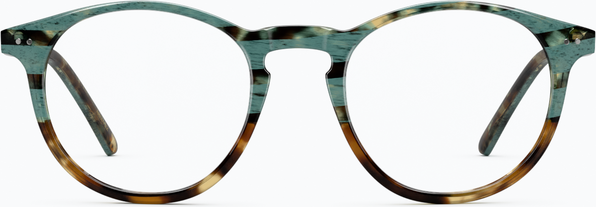 Front view of Skyline Glasses 4422425 in Peacock