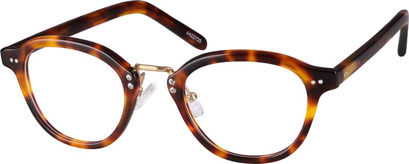 Angle view of Round Glasses 4422725 in Tortoiseshell