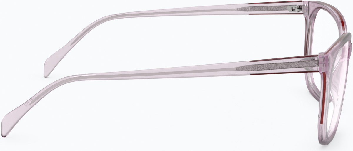 Side view of Rectangle Glasses 4424719 in Pink