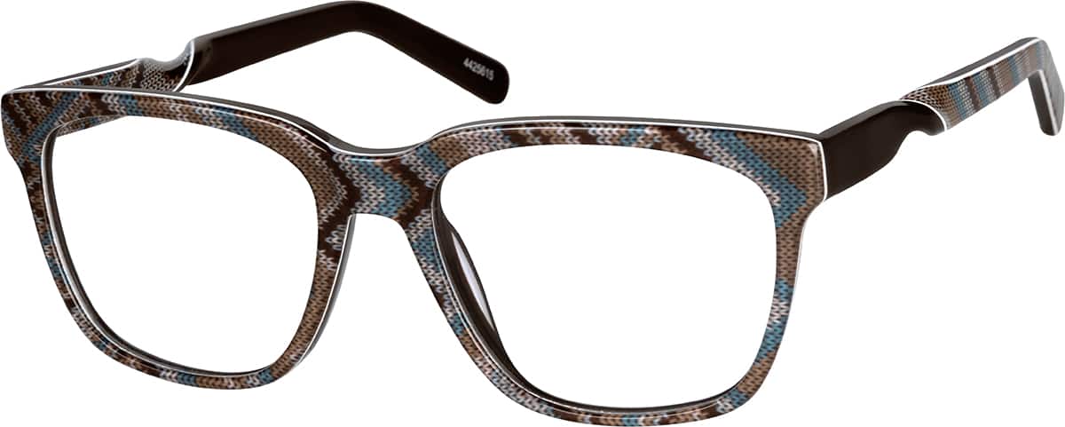 Angle view of Square Glasses 4425615 in Brown