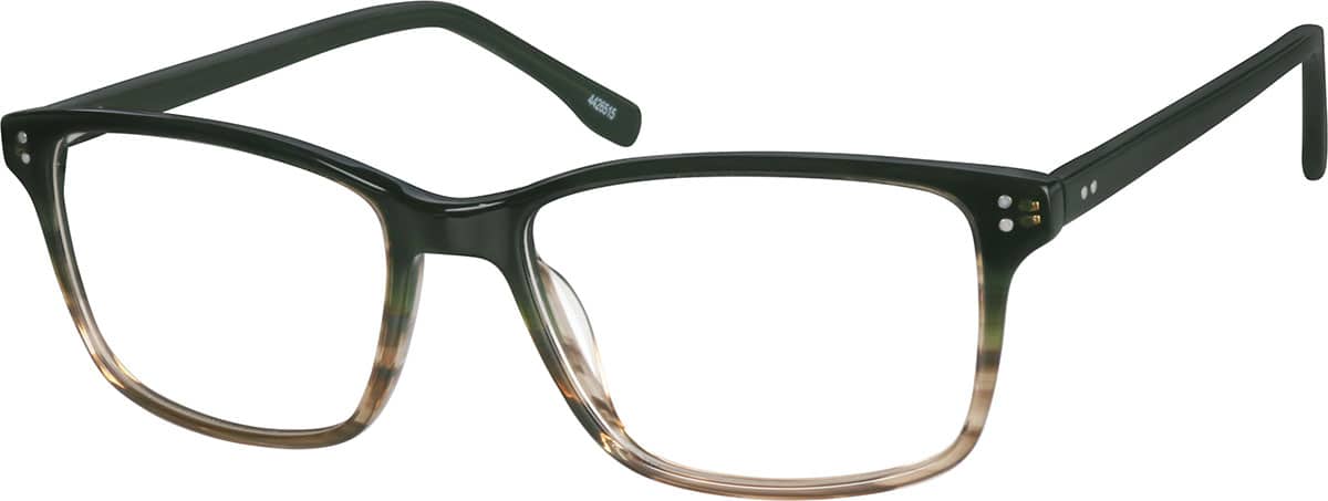 Angle view of Rectangle Glasses 4426515 in Gray Pattern